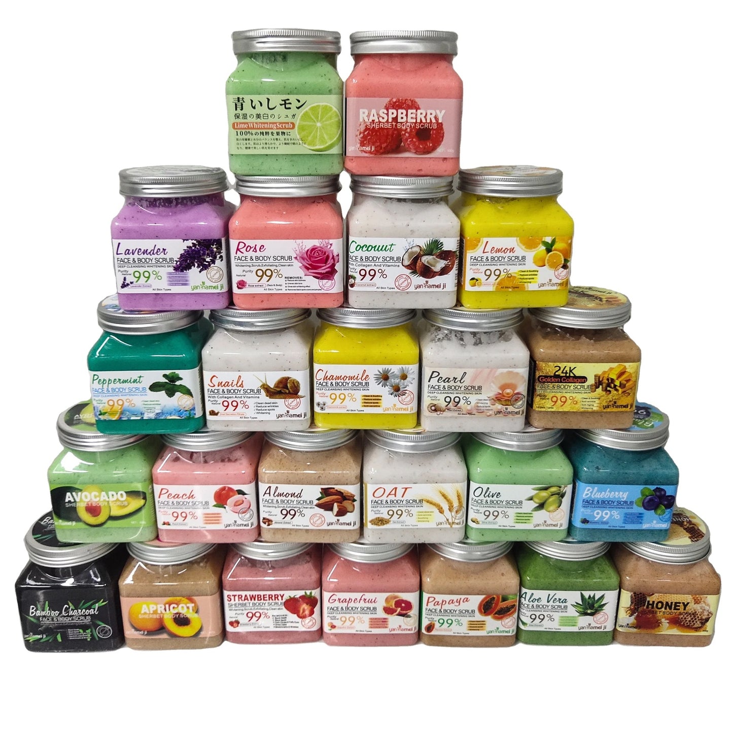 Natural Organic Sea Salt Whitening Body Scrub