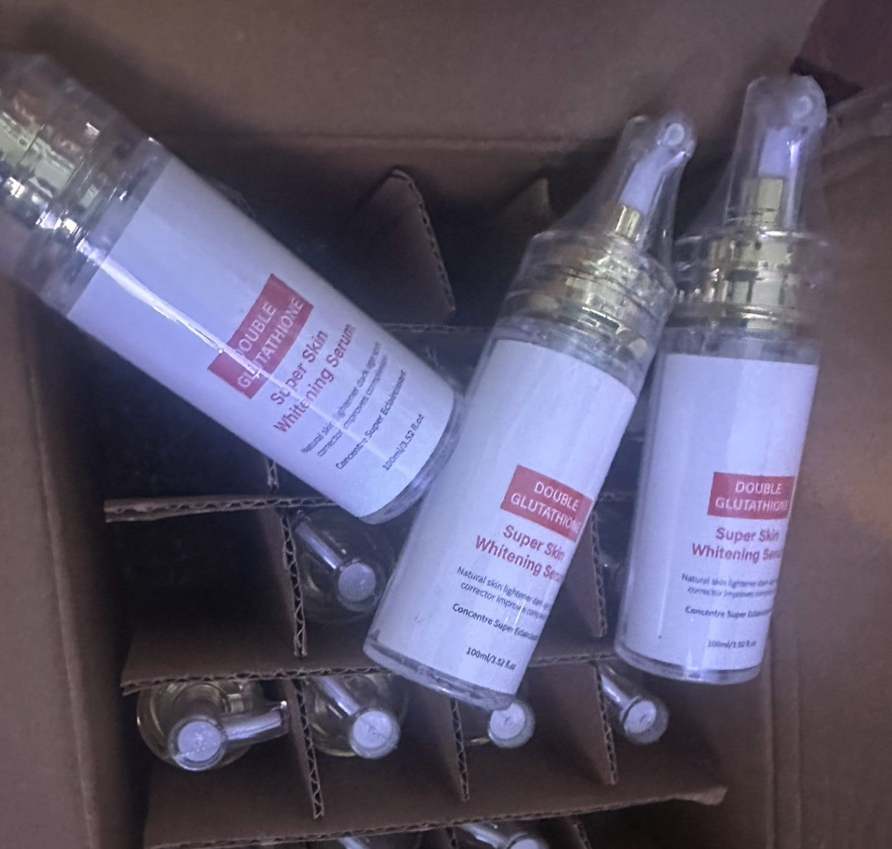 Double Glutathione Whitening Face Serum Bundle of 3 sets