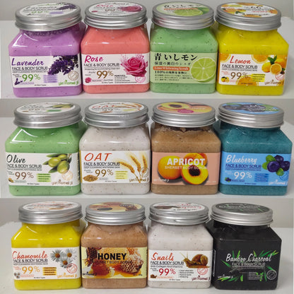 Natural Organic Sea Salt Whitening Body Scrub