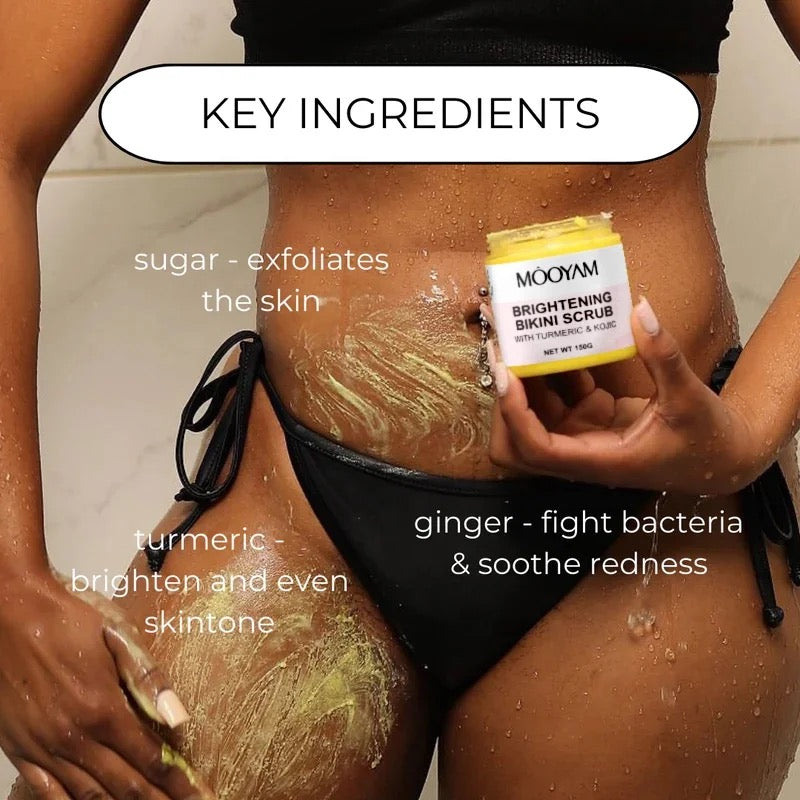 Turmeric & kojic Brightening Bikini Scrub