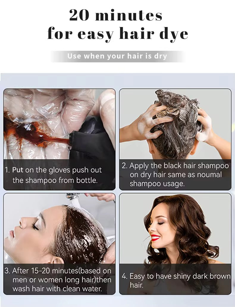 Herbal Ginger Hair Dye 3in1 Shampoo