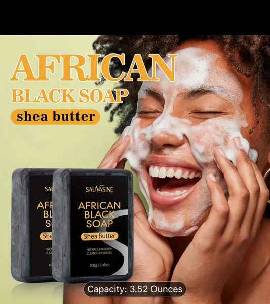 Natural Organic African Black Soap 3 for $15
