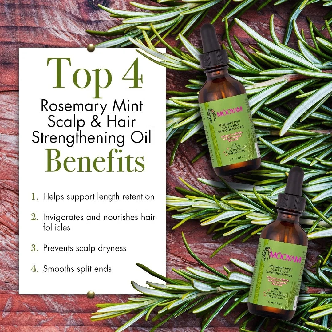 Rosemary Mint Scalp &  Hair Strengthening Oil