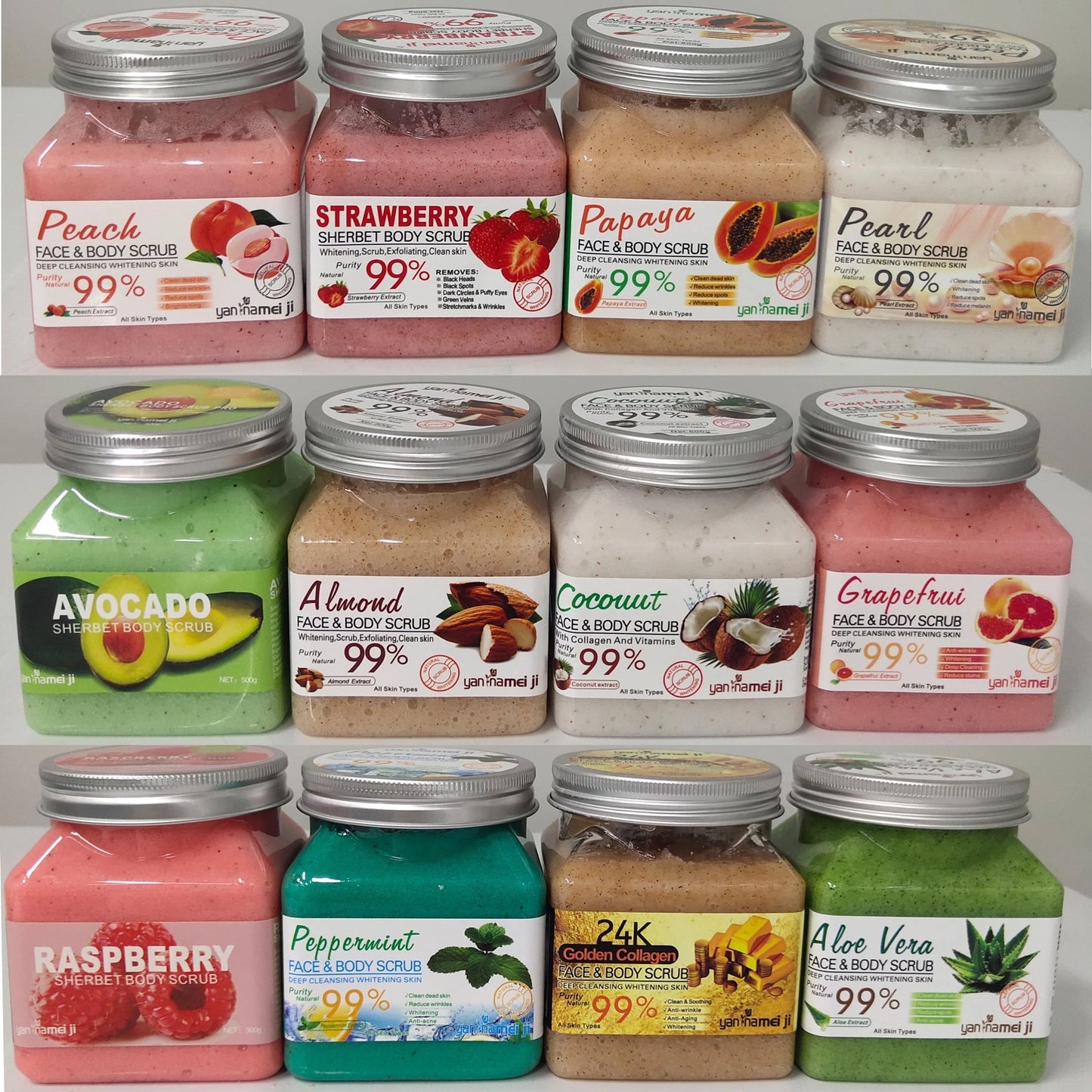 Natural Organic Sea Salt Whitening Body Scrub