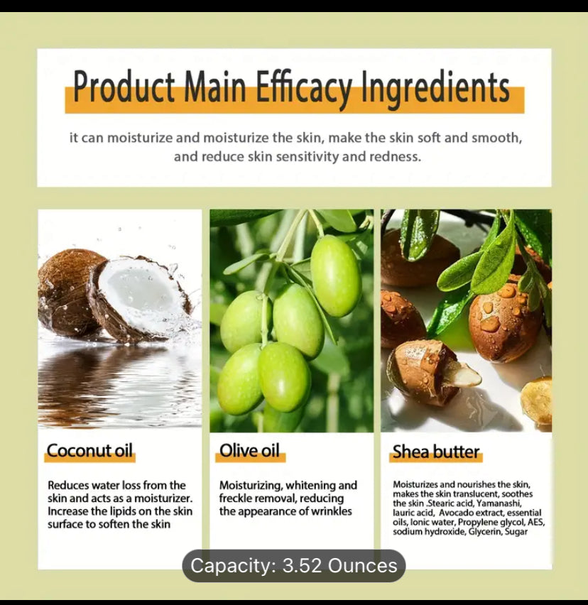 Natural Organic African Black Soap 3 for $15