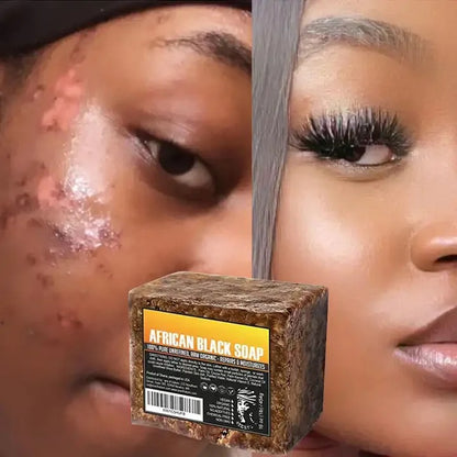 Natural Organic African Black Soap 3 for $15