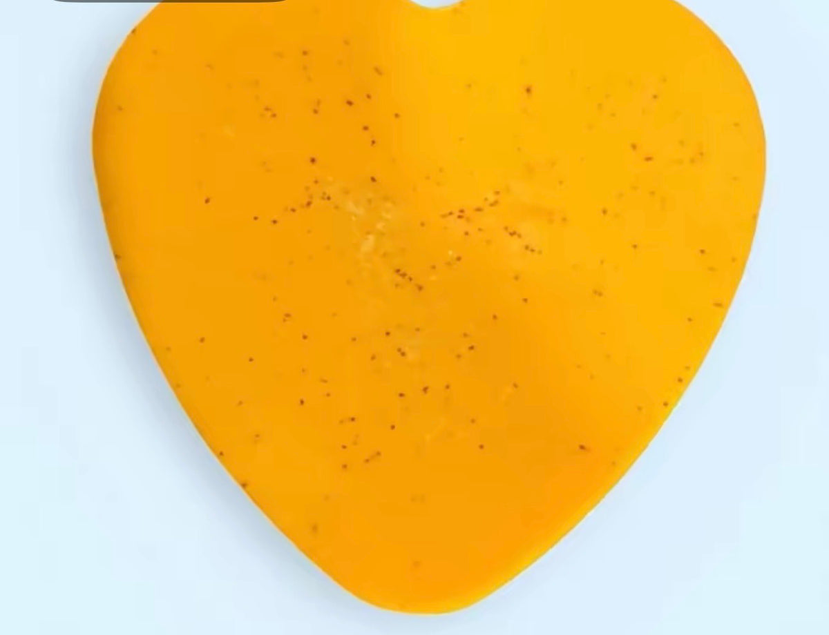 Turmeric heart Shaped face Soap