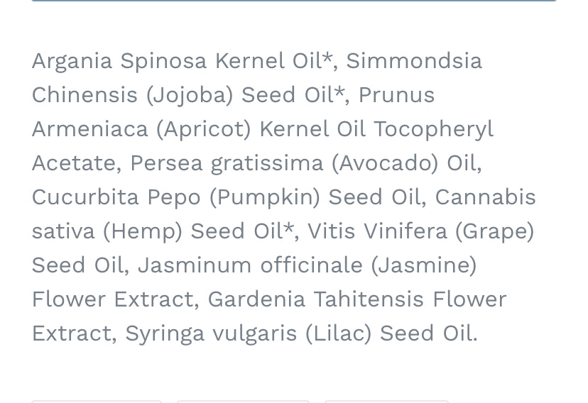 Restoring facial oil