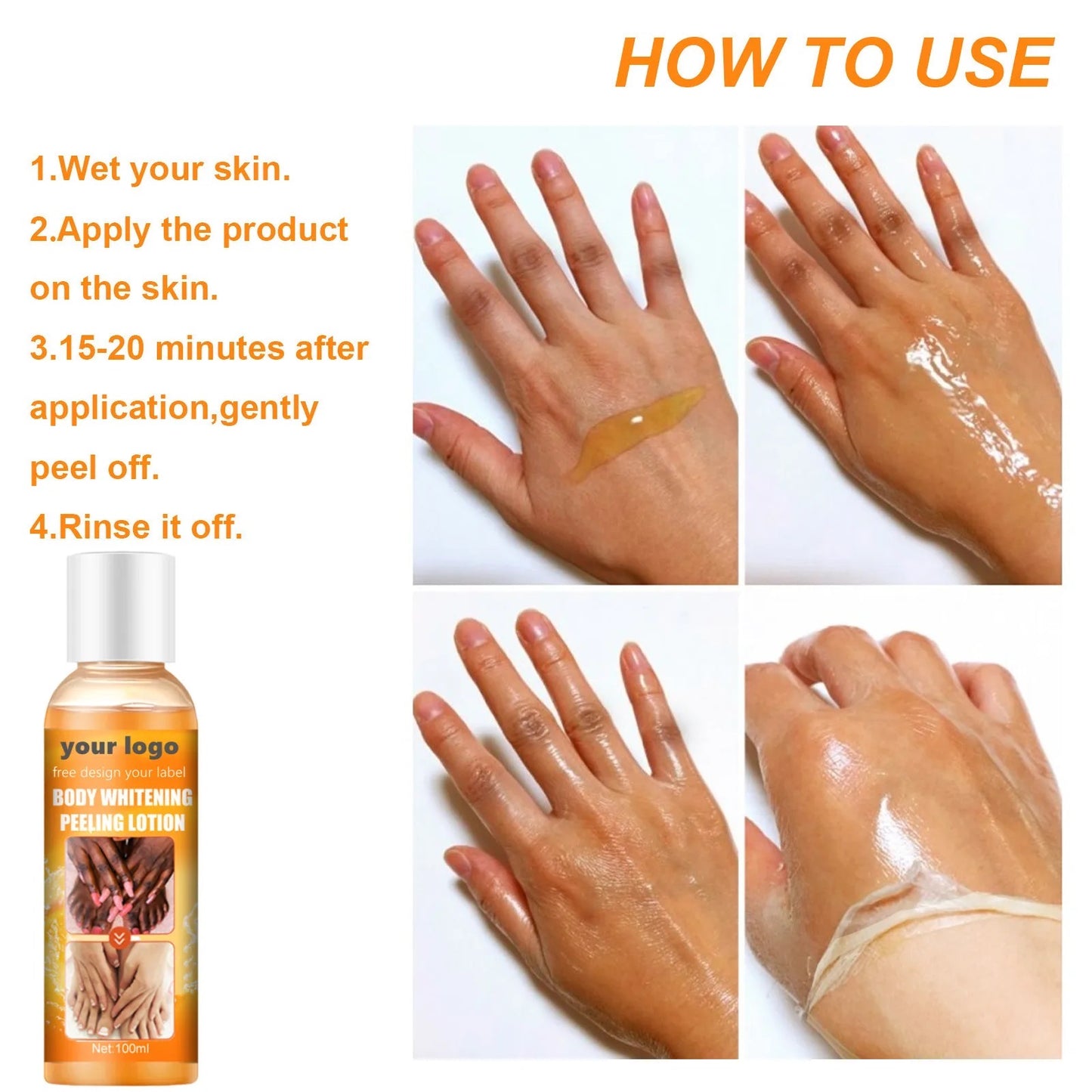 Body whitening Peeling Lotion